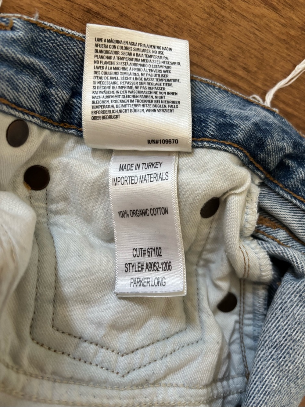Agolde Parker Long Raw-Hem Denim Shorts - Picture 5 of 5